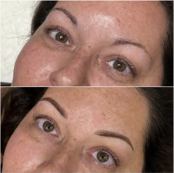 Powder brows before and after, photo 13