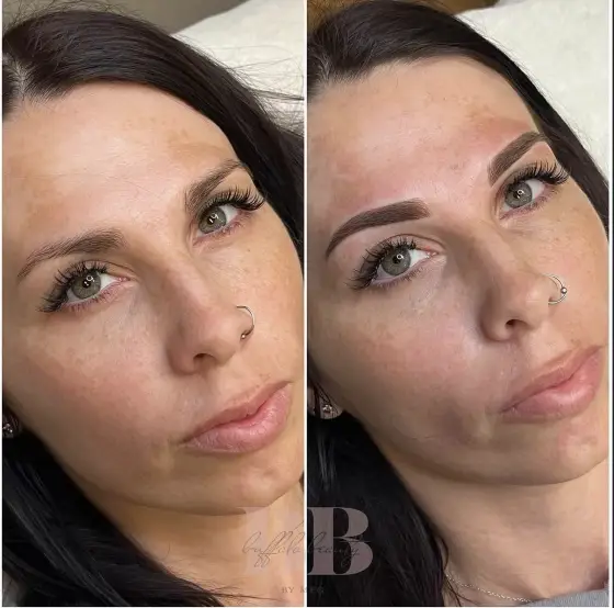 Powder brows before and after, photo 19
