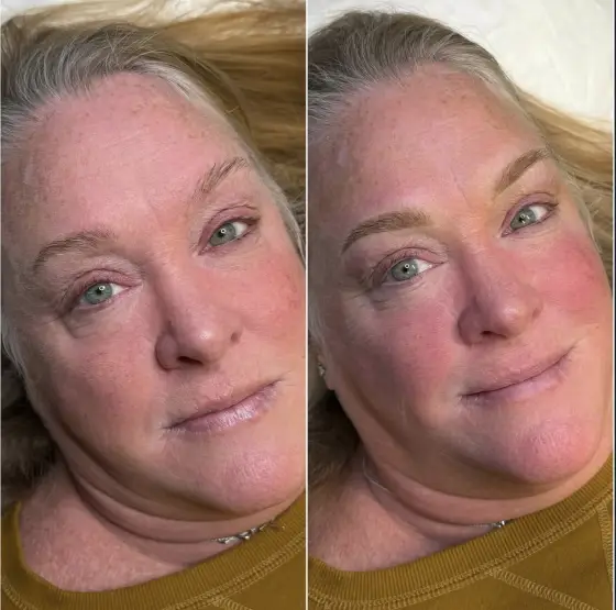 Powder brows before and after, photo 4
