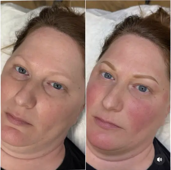 Powder brows before and after, photo 7