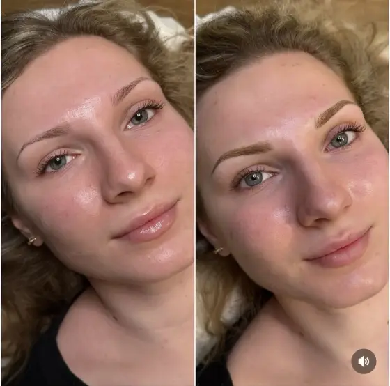 Powder brows before and after, photo 9