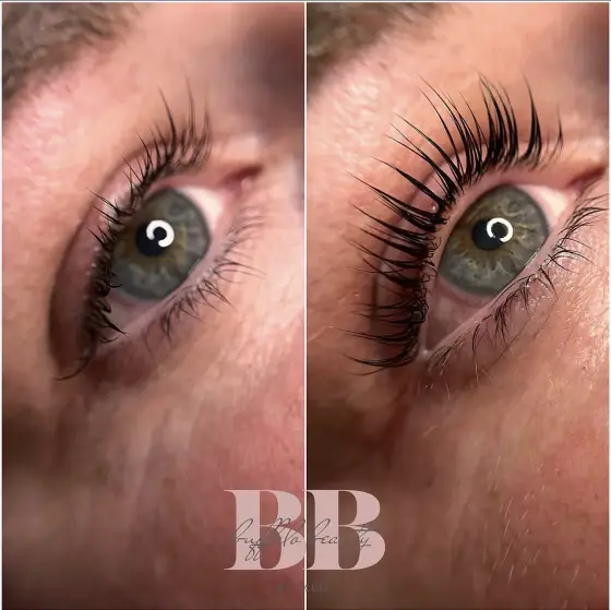 Lash lift before and after, photo 1
