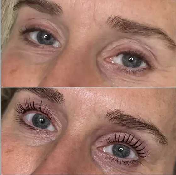 Lash lift before and after, photo 2