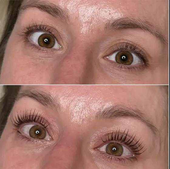 Lash lift before and after, photo 4