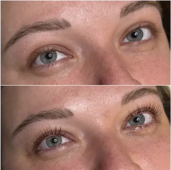Lash lift before and after, photo 6